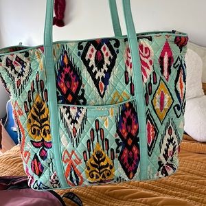 Vera Bradley Pueblo Print Trimmed Tote